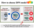 DPS Single Phase to 3 Phase Converter, 2HP(6A), 200V-240V Input/Output, Digital Phase Shifter, MY-PS-2 Model Must Be Used for 1HP(0.75kW) 3A Motor, DPS Must Be Used for 1 Motor Only, UL-Listed