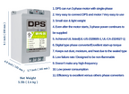 DPS Single Phase to 3 Phase Converter, 20HP(60A), 200V-240V Input/Output, Digital Phase Shifter, MY-PS-20 Model Must Be Used for 15HP(11kW) 45A Motor, DPS Must Be Used for 1 Motor Only, UL-Listed
