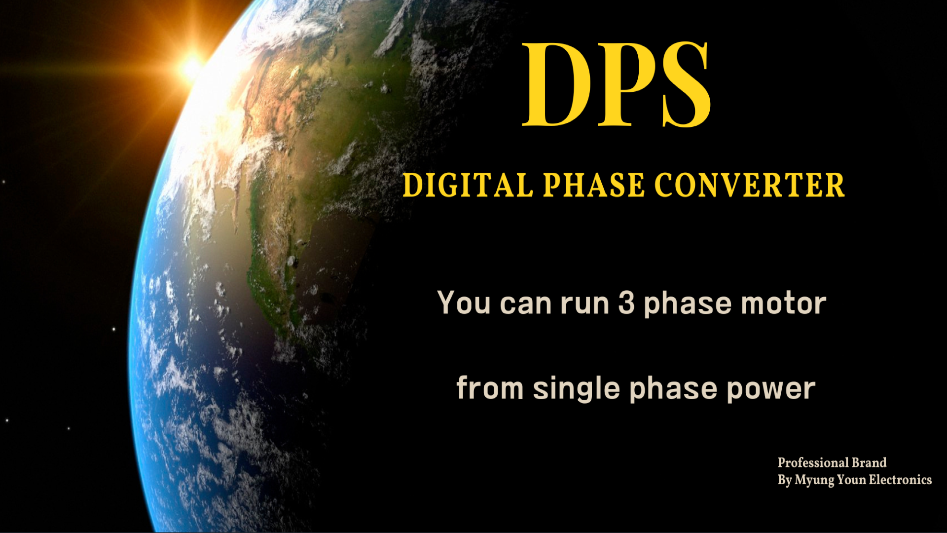 You can run 3-phase motor with single-phase power – DPS Store